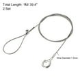 thumbnail image 2 of Unique Bargains Photo Suspendu Fil Kit 1M de Charge 66 lbs avec Vis de Fixation à un Trou 2Set, 2 of 4
