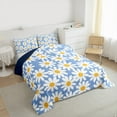 thumbnail image 3 of Feelyou Cartoon Flower Floral Bedding Comforter Set for Kid, Rustic Groovy Daisy Twin Comforter Sets, Kawaii Cartoon Theme Reversible Bedding Set, Lightweight Room Decor, 2 Pieces, 3 of 8