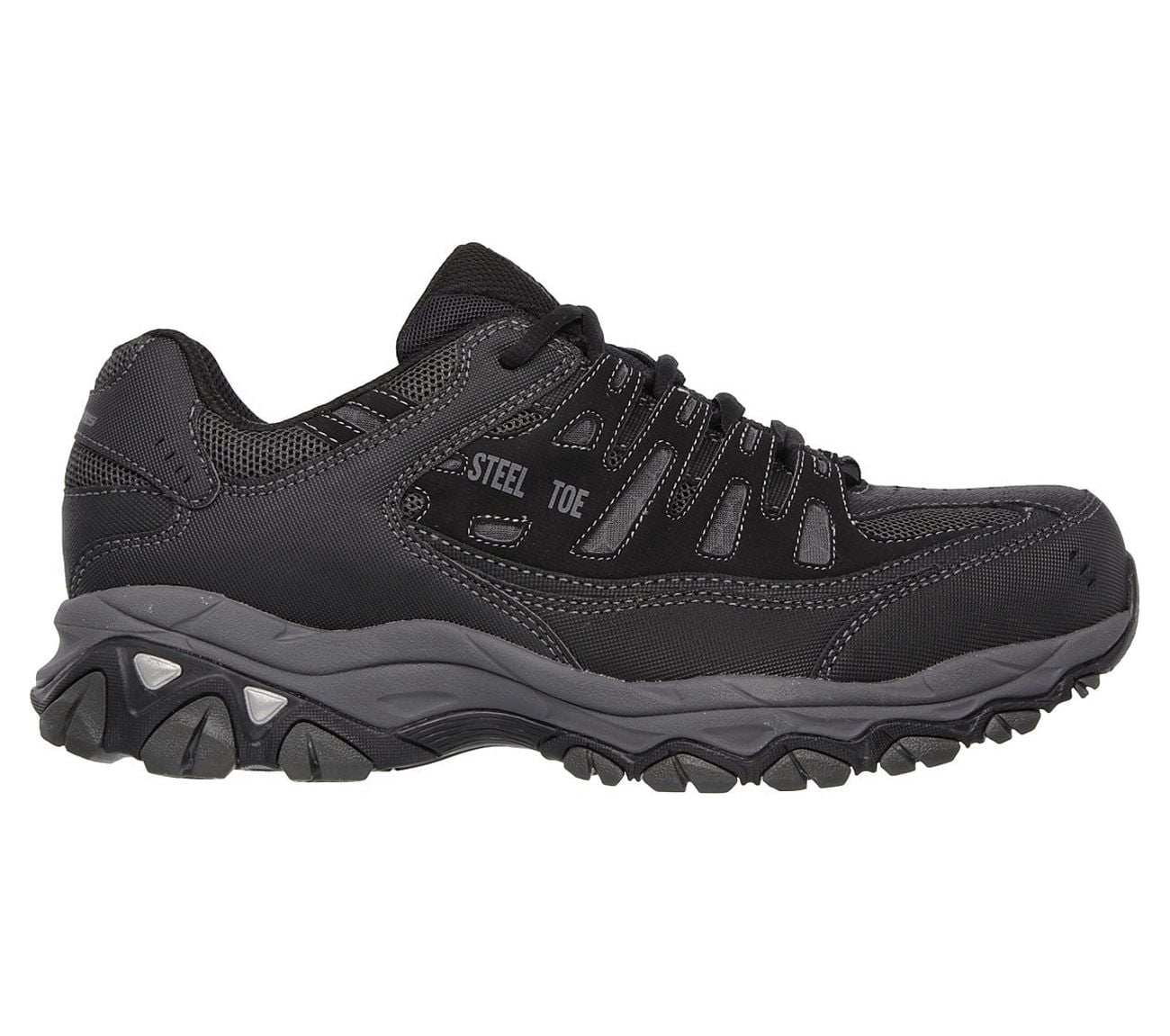 Skechers Work Men's Cankton Lace Up Athletic Steel Toe Safety Shoes - Wide Available
