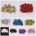 thumbnail image 6 of Sunshinehomely 48 Pcs Christmas Tree Balls Ornaments for Xmas Christmas Tree 30mm/1.18" Shatterproof Christmas Tree Decorations Hanging Balls for Holiday Wedding Party Decorations, 6 of 7