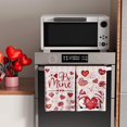 thumbnail image 4 of Valentines Day Pink Plaid Gnome Roses Love Hearts Kitchen Towels Dish Towels 18x26 Inch Home Decorations Hand Towels Set of 2 Drying Dishcloth, 4 of 5