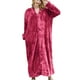 thumbnail image 2 of Batas de baño para mujer, bata de baño alargada, mantiene el calor, solapa, mismo estilo para hombres y mujeres, pijama de manga larga para mujer., 2 of 9