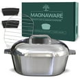 thumbnail image 6 of MAGNAWARE 5qt Lightweight Cast Aluminum Oval Dutch Oven, Silver, 6 of 9