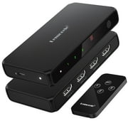 Lemorele 4K HDMI Splitter, 3 in 1 Out HDMI Switch with Remote Control,10Gbps HDMI Switcher, with 1 Meter USB C Charging Cable for PC, TV Box, Blu-ray Player, PS5, Xbox, Switch