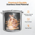 thumbnail image 3 of Zimtown 50qt Fryer Pot Turkey Pot Boil Pot Kit Stainless Steels, 3 of 7