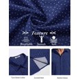 thumbnail image 3 of COOFANDY Mens Casual Business Shirts Button Up Slim Fit Short Sleeve Shirts Work Office, 3 of 5