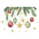 thumbnail image 1 of Pegatinas navideñas para lámpara colgante de estrella para baño | Decoración festiva para pared de baño | Calcomanías navideñas impermeables | Diseño fácil de despegar y pegar | Tamaño: 29 x 20 cm, 1 of 2