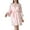 Pink, variant on Defitshape Women's Robe Summer Pjs Valentines Day Lightweight Satin Bathrobe Comfy Feather Wedding Luxury Feather Bridal Robe Sleepwear Pink Medium
