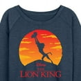 thumbnail image 3 of The Lion King - Baby Simba at Pride Rock - Iconic Silhouette - Women's Lightweight French Terry Long Sleeve Shirt, 3 of 5