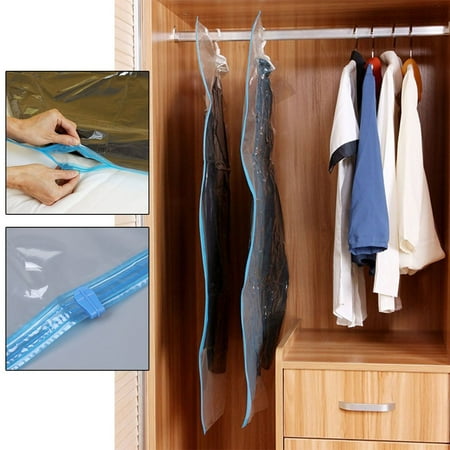 4 Pcs Vacuum Seal Hanging Bag Clothing Storage Bags Compression 4 Pcs Vacuum Seal Hanging Bag Clothing Storage Bags Compression Garment