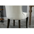thumbnail image 4 of Family Set Dining Chair Tufted Armless Chair Upholstered Accent Chair,Set of 2 (Cream), 4 of 9