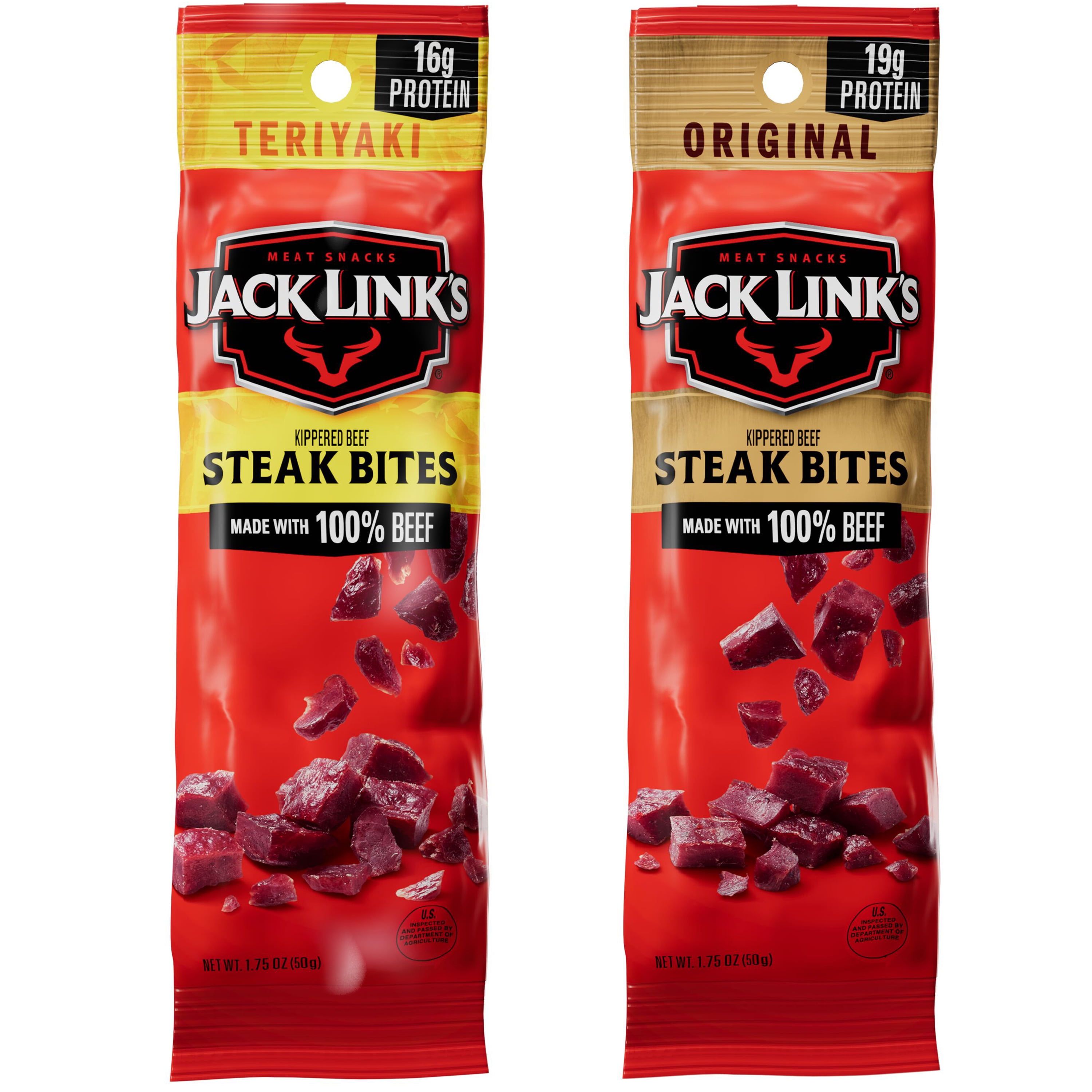 Frito Lay Jack Link's Kippered Beef Steak Bites Variety pack, 8 pack