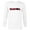 White, variant on Marvel Studios Deadpool & Wolverine Logo Claw Slash Symbol- Long Sleeve T-Shirt for Men - Customized-White