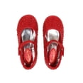 thumbnail image 5 of Dream Pairs Girl's Mary Jane Rhinestone Buckle Strap Ballerina Flat (Toddler/Little Girl) ANGEL-66 RED Size 7, 5 of 5