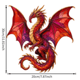 thumbnail image 3 of Dragon Patchwork DIY Kit, Layered Fabric Wall Art, Beginner-Friendly Sewing Craft for Door & Wall Decor, Creative Gift for Adults, 3 of 5