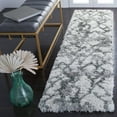 thumbnail image 3 of SAFAVIEH Horizon Milica Abstract Shag Area Rug, Ivory/Green, 3' x 5', 3 of 9