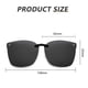 thumbnail image 3 of Clip On Sunglasses Rimless Clips Onto Nearsighted Glasses for Men Women, 3 of 5