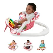 Fisher-Price Kick & Play Deluxe Sit-Me-Up Seat Portable Baby Chair & Learning Toy, Pink, Unisex