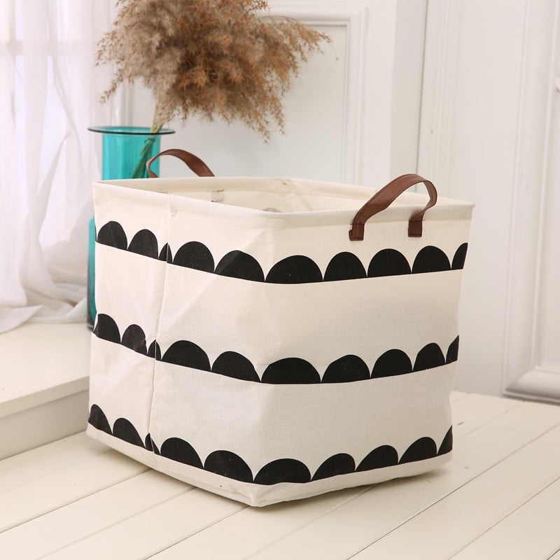 Waterproof Laundry Basket Square Folding Storage Basket Fabric Clothes