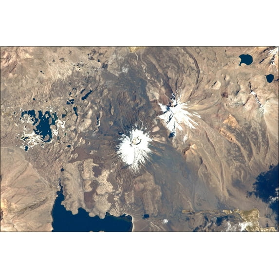 24"x36" Gallery Poster, Parinacota Volcano, South America