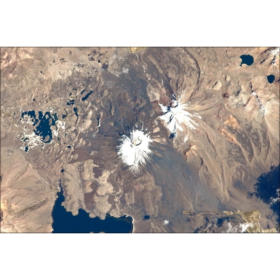 24"x36" Gallery Poster, Parinacota Volcano, South America