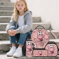 thumbnail image 2 of Jeiento Axolotl Girls Backpack Set 5 Pcs Soccer Print 17 Inch Lightweight Backpack with Lunch Bag Pencil Pouch for 9-12 Years Old Elementary to Middle School Cool Kids Bookbag, 2 of 8