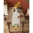 thumbnail image 4 of Hokiten Table Runners 72 Inches Long Dress Scarves, Summer Lemon Farmhouse Kitchen/Dining Table Runner, Coffee Tablerunners, Yellow Fruits Grape Green Leaf Vase 13x72 Inch, 4 of 7