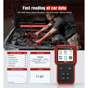 OBD2 Scanner with Upgrade Battery Tester - Diagnostic Tool for Cars That Check Engine Light & Emissions Readiness Read and Clears Vehicle Error Codes for All OBD II Protocol Vehicles Since 1996