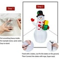 thumbnail image 6 of 5Ft Inflatable Snowman Christmas Outdoor Decoration Blow Up Snowman with Upgrade Rotating LED Lights for Holiday/Party/Xmas/Yard/Garden Decorations, 6 of 6