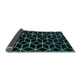 thumbnail image 2 of Ahgly Company Indoor Square Abstract Light Blue Modern Area Rugs, 4' Square, 2 of 4