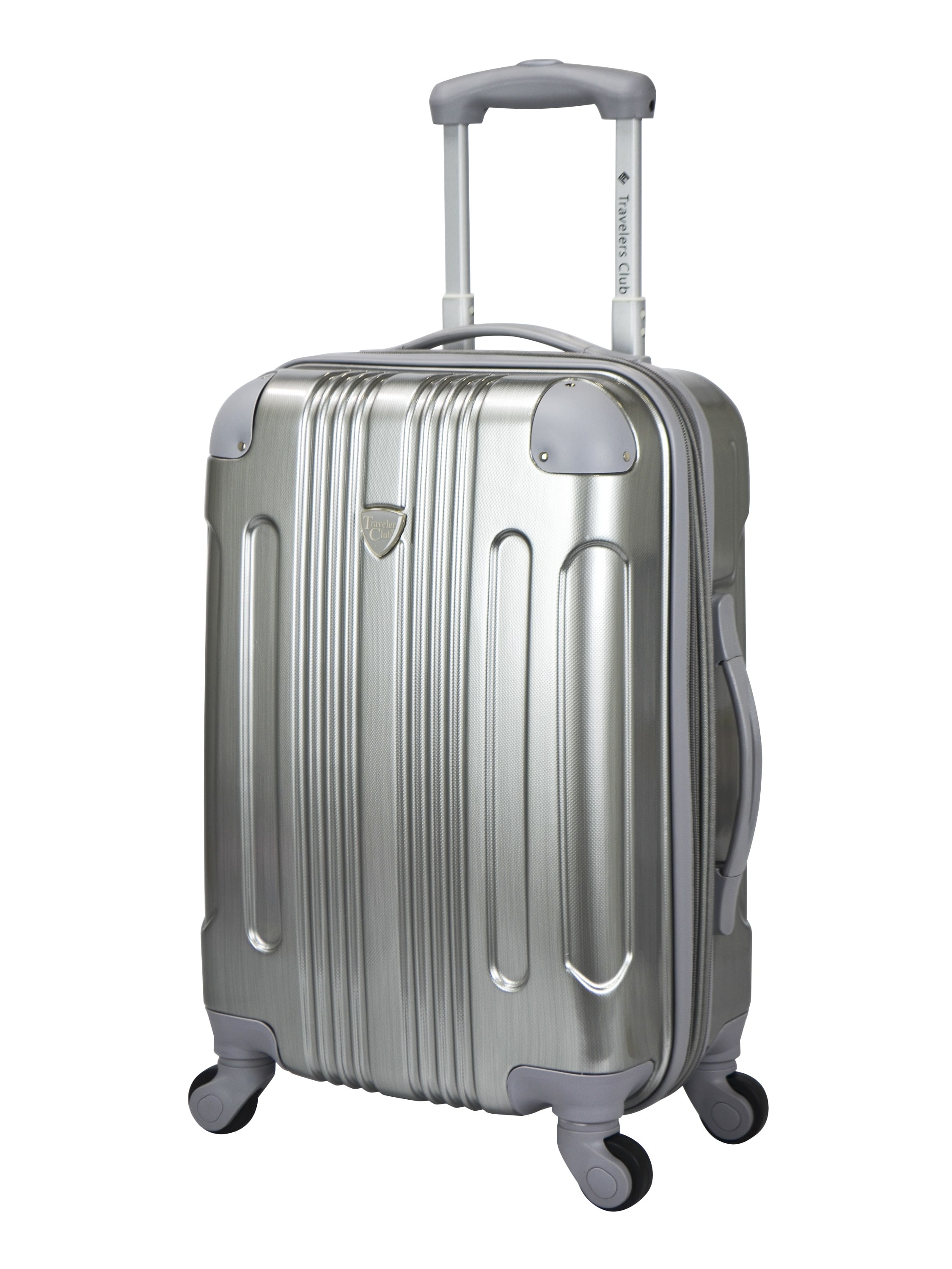 Travelers Club Luggage Polaris 20 Metallic Hardside Expandable Carry