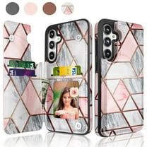For Samsung Galaxy S23 FE 5G Case, Takfox Galaxy S23 FE 5G Wallet Case, PU Leather Credit Card Holder Slots Kickstand Magnetic Flip Cover,for Galaxy S23 Fan Edition 5G/SM-S711, Marble