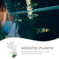 thumbnail image 4 of FENGGUIQU 5-Pack Artificial Aquarium Plants, White Tall Plastic Fish Tank Decorations, , Natural Style Indoor Aquarium Accessories, 4 of 5