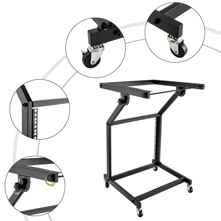 Supporto Mixer Amplificatore Laptop Notebook Computer Stand Palco DJ PA  Ampli