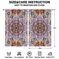 thumbnail image 2 of Paisley Floral Mandala Kitchen Curtains 2 Panels 52x84 Inch Semi-Sheer Geometric Design Treatment, 2 of 2