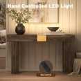 thumbnail image 5 of TTGIEET Wooden Console Table with Light, 60-Inch Farmhouse Entryway Table for Entrance, Sofa Table Behind Couch for Living Room , Rustic Brown, 5 of 9