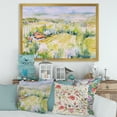 thumbnail image 3 of Designart 'Abstract Blossoming Green Fields In Countryside ' Country Framed Art Print, 3 of 4