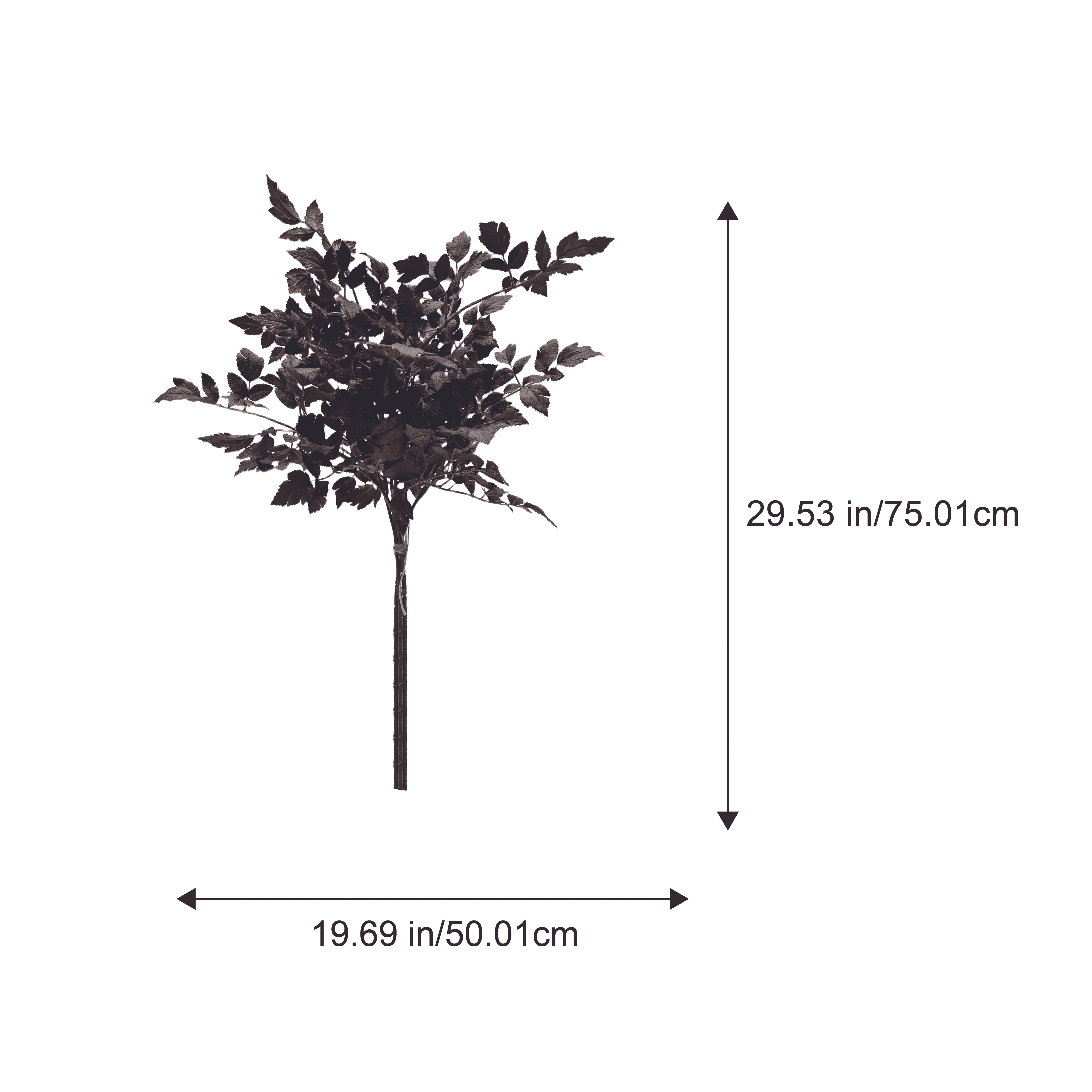 My Texas House Fall Faux Leaves Bundle, Plum, 30"