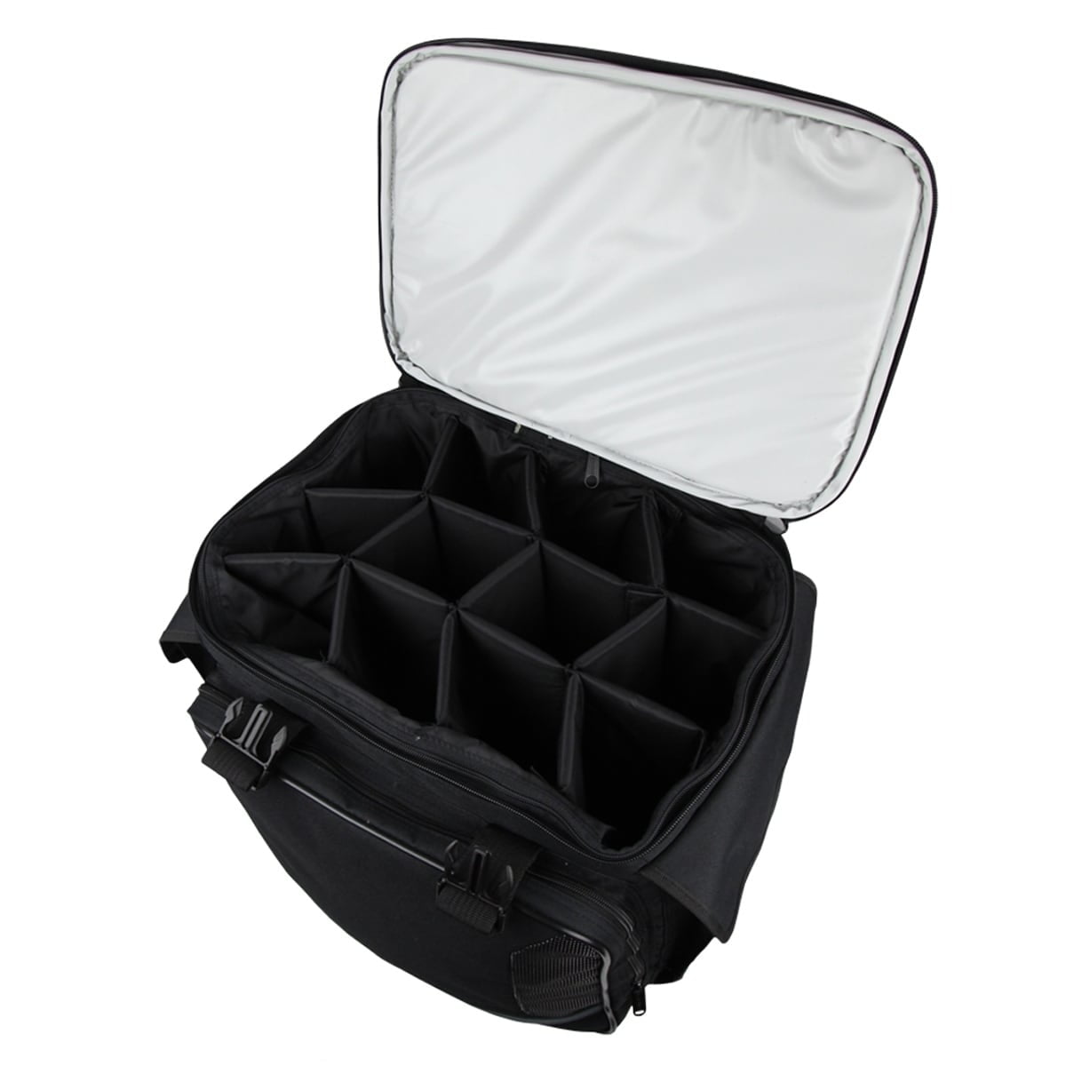 2 in 1 Red White Wine Bottle Rolling Storage Heavy Duty Organizer and 60 Cans Packs Beverage Insulated Cooler Case Wheels
