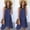 Blue, variant on Aofany Women Dresses Fashion Round Neck Sleeveless Polka Dot Loose Large Swing Ruffle Beach Dress Sundresses Navy S