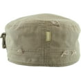 thumbnail image 4 of Vintage Distressed Cadet Army Military Fitted Botton Cap Basic Everyday Castro Radar Hat, 4 of 6