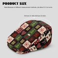 thumbnail image 4 of Chririnla Vintage Flat Cap, Christmas Patchwork Design Polyester Retro Durable Flat Hat for Hunting Driving Walking, 4 of 4