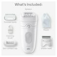 thumbnail image 2 of Braun Silk-épil 5 Epilator, Wet and Dry Epilator, Includes Shaver Head and Trimmer Comb, SE5-041, Grey, 2 of 13