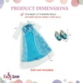thumbnail image 6 of Emily Rose 14.5 Inch Doll Clothes Princess Elsa Frozen Inspired 14 inch Doll Dress With Sparkly Shoes! | Doll NOT Included, 6 of 8