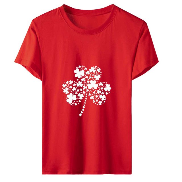 Blouses à Manches Courtes pour Femmes, Mode Décontractée, T-Shirt à Manches Courtes Imprimé, Blouse d'Été pour Femmes