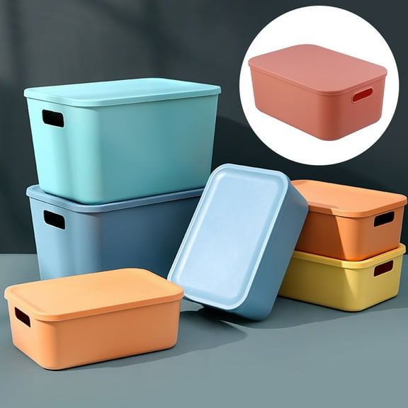 WORGEOUS Orange PP Material Stackable Storage Box for Cosmetics and Toiletries to Organize Your Space