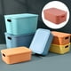 thumbnail image 4 of Caja de cosméticos apilable de plástico para tocador de baño, caja de cosméticos para guardar maquillaje, 4 of 6