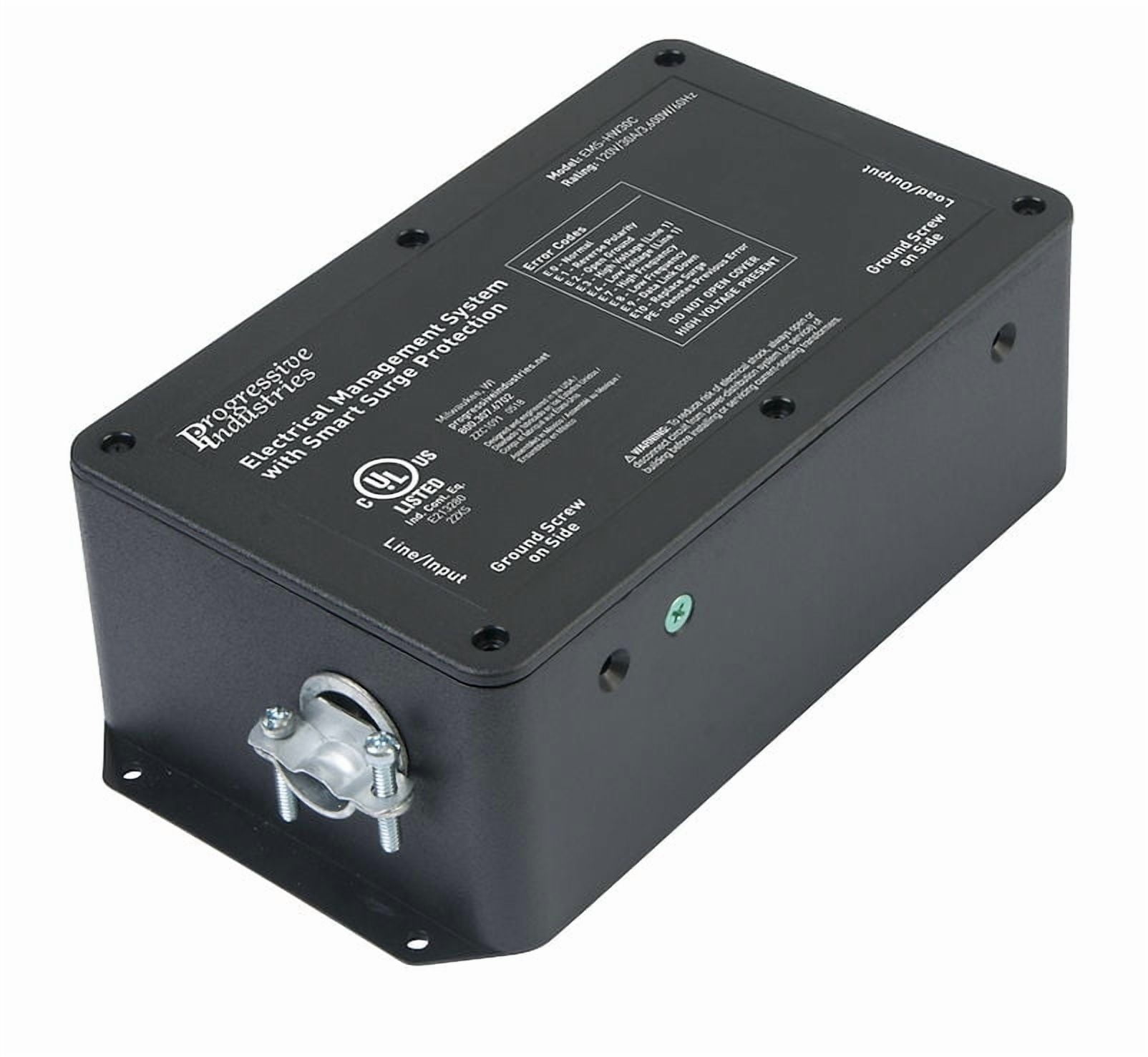 Progressive Industries EMS-HW30C Hardwired RV Electrical Management System Surge Protector With Remote Display, 30 Amp