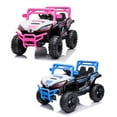 Electric RideOn Car Truck for Kids with Remote Control, Music, and LED