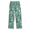 thumbnail image 2 of Wobogo Dogs Paw Prints Long Pajama Pants Bottoms Soft Sleepwear with Pockets, 2 of 9
